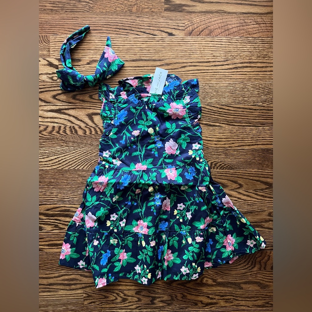 NWT Janie and Jack Navy Floral Dress
